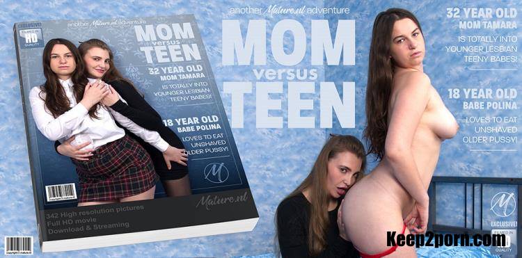 Polina (18), Tamara (32) - Hot 32 old mom doing a naughty lesbian teeny babe from 18 [Mature.nl / FullHD / 1080p]