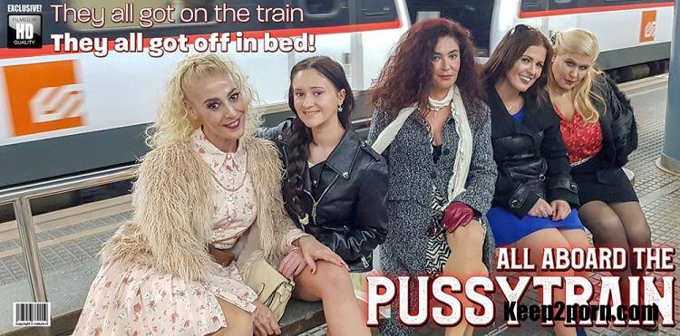 Gina Ferocious (EU) (19), Montse Swinger (EU) (40), Musa Libertina (EU) (53), Yelena Vera (48), Zazel Paradise (EU) (52) - Five old and young lesbians all aboard the pussy train [Mature.nl / FullHD / 1080p]