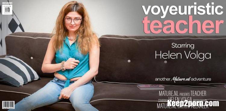 Helen Volga (46) - Voyeuristic teacher plays with her hairy pussy [Mature.nl / FullHD 1080p]