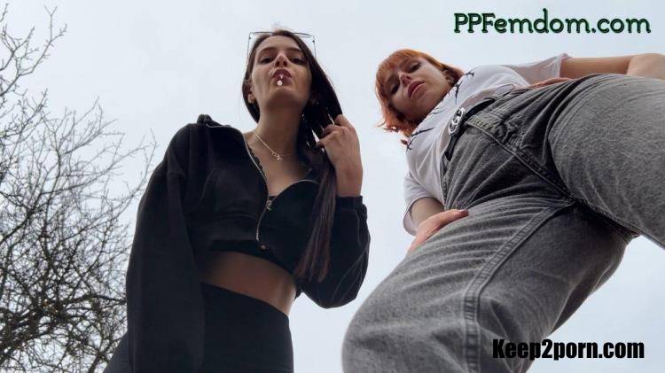 Sofi, Kira - Bully Girls Spit On You And Order You To Lick Their Dirty Sneakers [ppfemdom / FullHD 1080p]