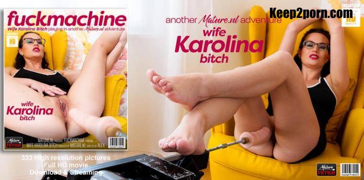 Wife Karolina Bitch (39) - Squirting Wife Karolina Bitch is a naughty MILF that loves to get fucked by her fuckmachine [Mature.nl / FullHD 1080p]