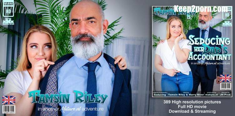 Tamsin Riley, Harry River - Young and horny Tamsin Riley is fucking and sucking her way older dad's accountant on the couch [Mature.nl, Mature.eu / FullHD 1080p]