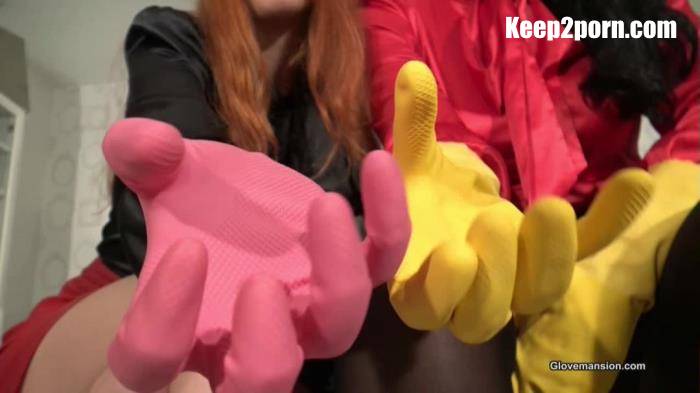 Fetish Liza, Liz Rainbow - Double Rubber Gloves JOI [GloveMansion / HD 720p]