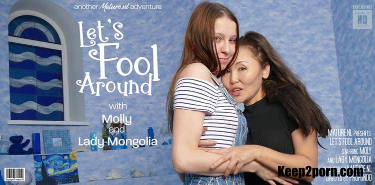 Lady Mongolia (51), Molly (24) - These old and young lesbians love to fool around and much more [Mature.nl / SD 540p]