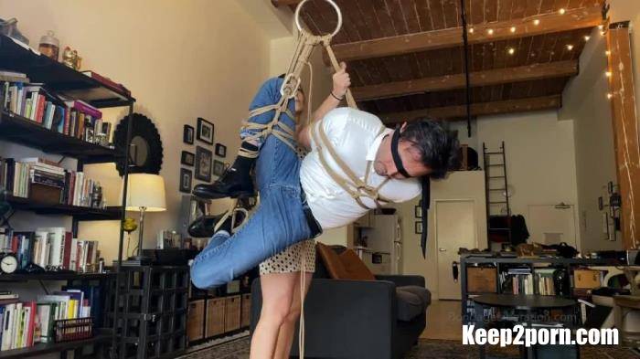 Kino Payne And Elise Graves - Kino Offers Himself To Elise For Her To Practice Shibari - Rope Suspension - Suffering - Inverted Suspension [HangInThere / HD 720p]