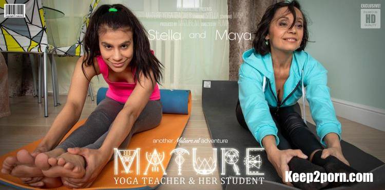 Malya (23), Stella (51) - Mature Yoga teacher has a special lesson for her lesbian student [Mature.nl / FullHD 1080p]