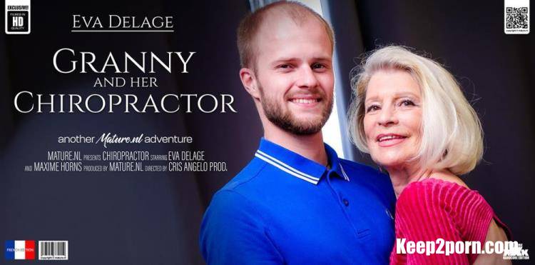 Eva Delage (EU) (70), Maxime Horns (28) - Granny Eva Delage loves fucking her young chiropractor at home [Mature.nl / FullHD 1080p]