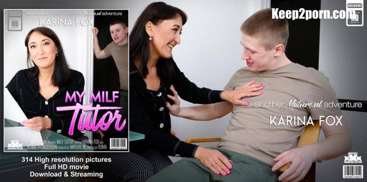 Karina Fox (43), Kenneth Anderson (24) - Naughty small breasted MILF Tutor Karina Fox with her shaved pussy is fucking her young student [Mature.nl / FullHD 1080p]
