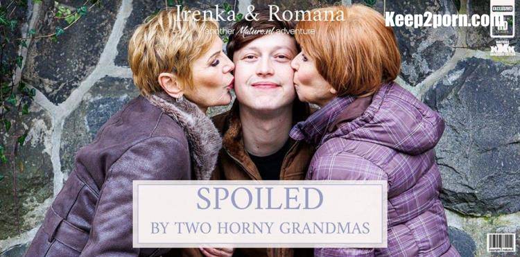 Irenka (63), Lenny Yankee (26), Romana (72) - Grandmas Irenka and Romana seduce a toyboy in a hard fucking threesome [Mature.nl / FullHD 1080p]