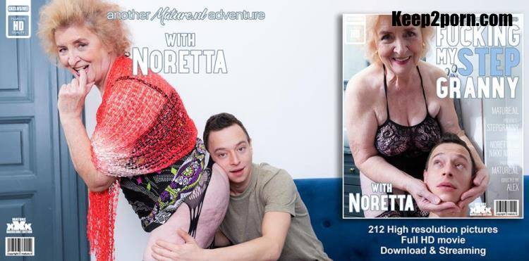 Nikki Nuttz (27), Noretta (72) - Toyboy loves fucking his shaved 72 year old stepgrandma Noretta on her couch [Mature.nl / FullHD 1080p]