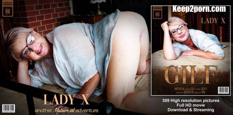 Lady X (55) - Lady X is a horny nympho GILF that satisfies her shaved pussy with a clitsucker toy [Mature.nl / FullHD 1080p]