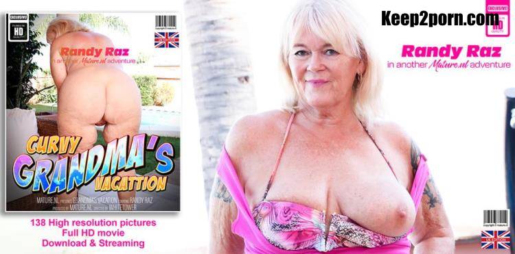 Randy Raz (EU) (66) - British Randy Raz is a curvy shaved grandma who loves to masturbate on vacation [Mature.nl / FullHD 1080p]
