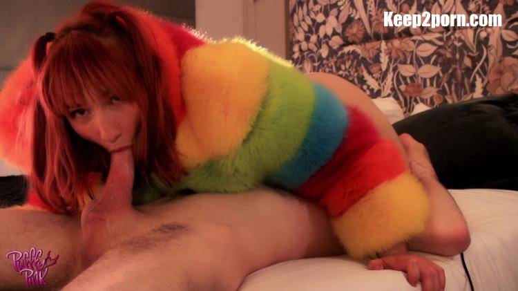 PufffyPink - Rainbow Coat Blowjob and Sex [Fansly / FullHD 1080p]