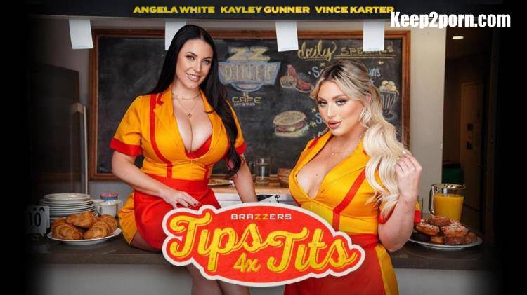 Angela White, Kayley Gunner - Tips 4x Tits [BrazzersExxtra, Brazzers / UltraHD 4K 2160p]