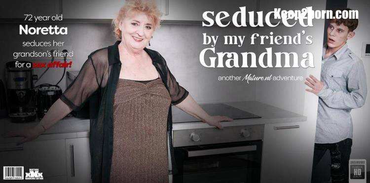 Big Nick (20), Noretta (72) - Curvy 72 year old granny Noretta seduces her grandson's best friend to fuck her hard on the couch [Mature.nl / FullHD 1080p]