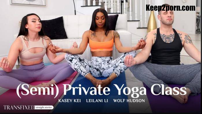 Wolf Hudson, Kasey Kei, Leilani Li - (Semi) Private Yoga Class [SD 544p]