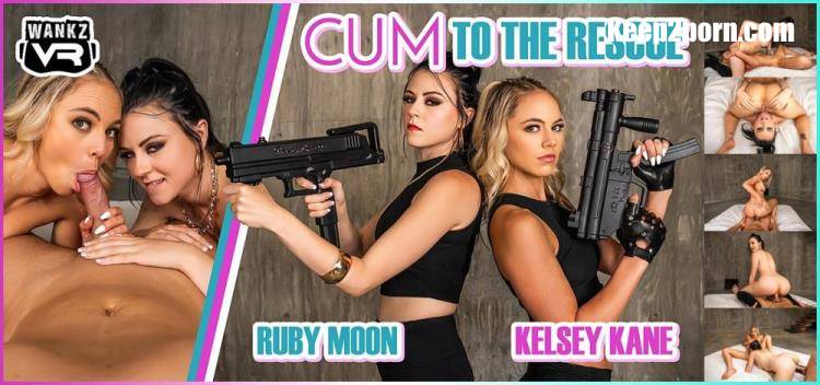 Kelsey Kane, Ruby Moon - Cum To The Rescue [WankzVR / UltraHD 4K 3600p / VR]