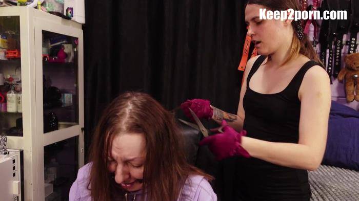 Slave girl hair cutting [DirtyPriestFemdomStore / FullHD 1080p]