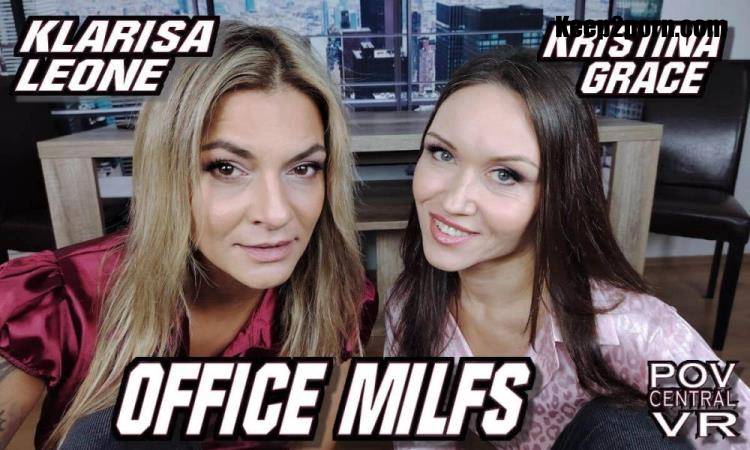 Klarisa Leone, Kristina Grace - Office MILfs [POVcentralVR, SLR / UltraHD 4K 4096p / VR]