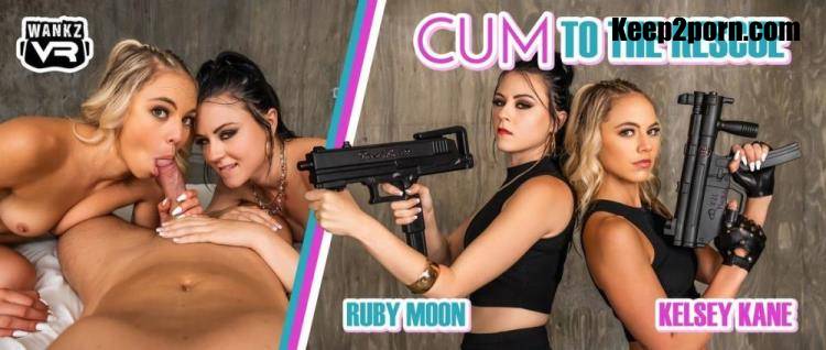 Kelsey Kane, Ruby Moon - Cum To The Rescue [WankzVR / UltraHD 2K 1920p / VR]