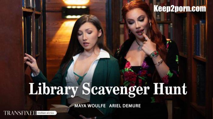 Maya Woulfe, Ariel Demure - Library Scavenger Hunt [UltraHD 4K 2160p]