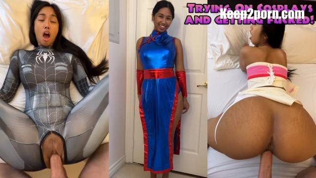 Trying On Cosplays And Getting Fucked! [Pornhub, hayleyxyz / UltraHD 2K 1920p]