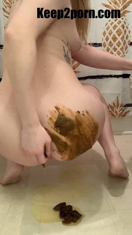 Jessiekaypoops - Full body smear and dirty dildo! [ScatShop / UltraHD 2K 1920p / Scat]